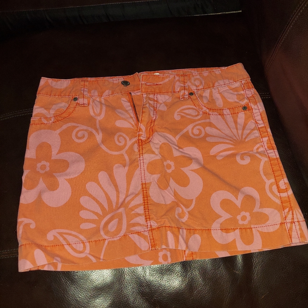 Gap Jeans Hawaiian denim skirt
